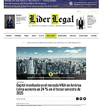 Capital movilizado en el mercado M&A en Am�rica Latina aumenta un 24 % en el tercer semestre de 2025